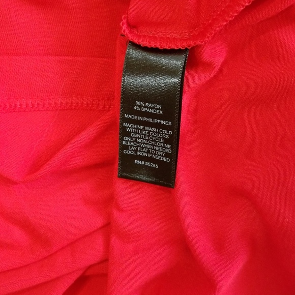 Express Solid red circle dress. Size M - Picture 8 of 11